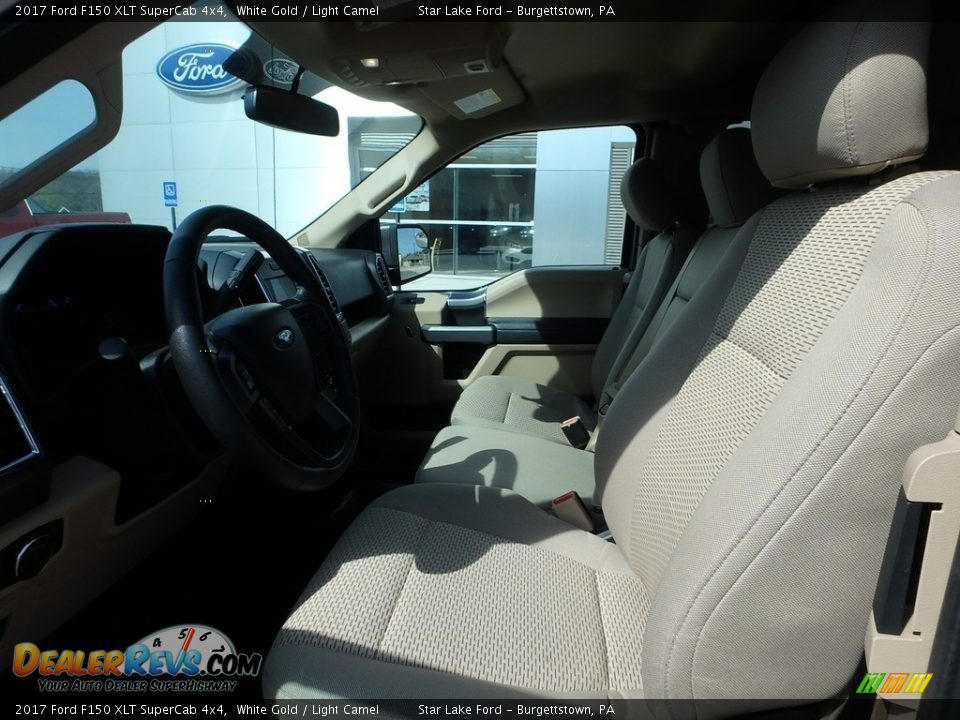 2017 Ford F150 XLT SuperCab 4x4 White Gold / Light Camel Photo #10