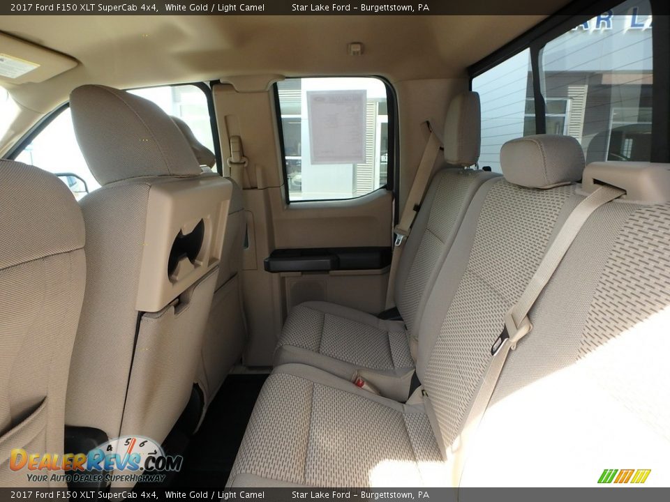 2017 Ford F150 XLT SuperCab 4x4 White Gold / Light Camel Photo #11