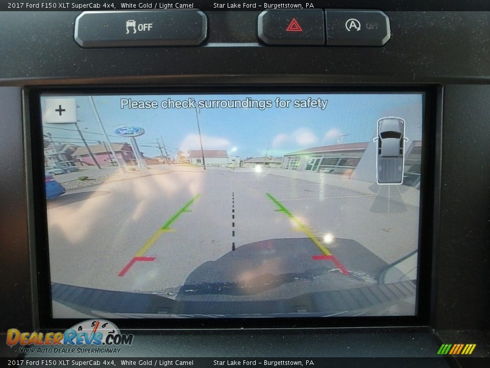 2017 Ford F150 XLT SuperCab 4x4 White Gold / Light Camel Photo #18