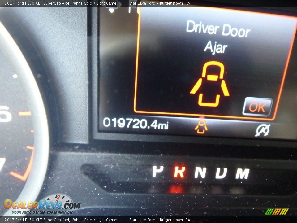 2017 Ford F150 XLT SuperCab 4x4 White Gold / Light Camel Photo #20