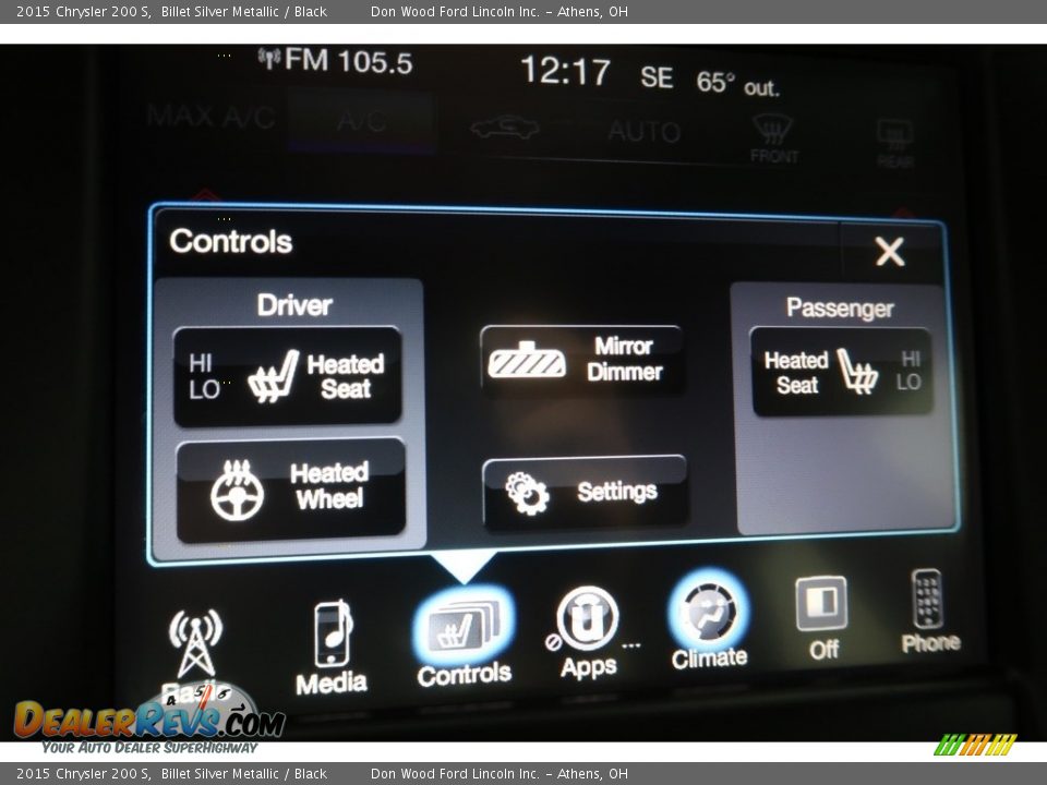 2015 Chrysler 200 S Billet Silver Metallic / Black Photo #6