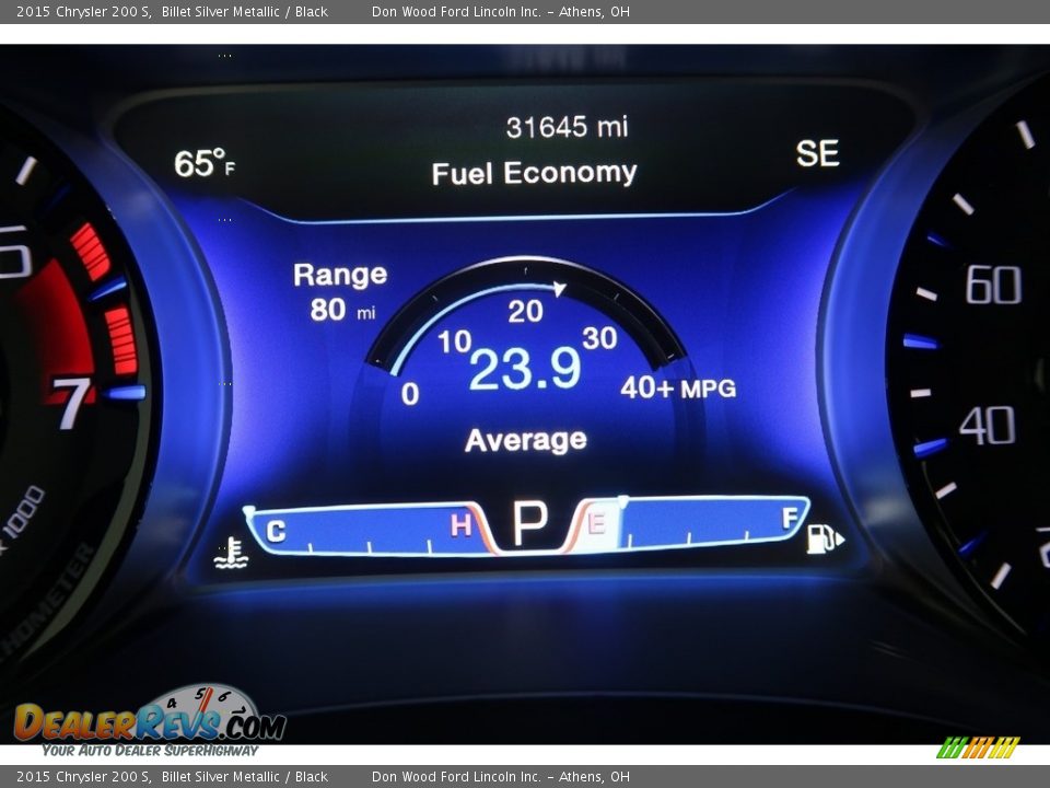 2015 Chrysler 200 S Billet Silver Metallic / Black Photo #20