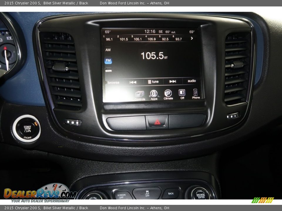2015 Chrysler 200 S Billet Silver Metallic / Black Photo #21