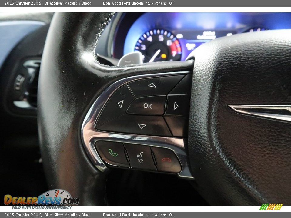 2015 Chrysler 200 S Billet Silver Metallic / Black Photo #33