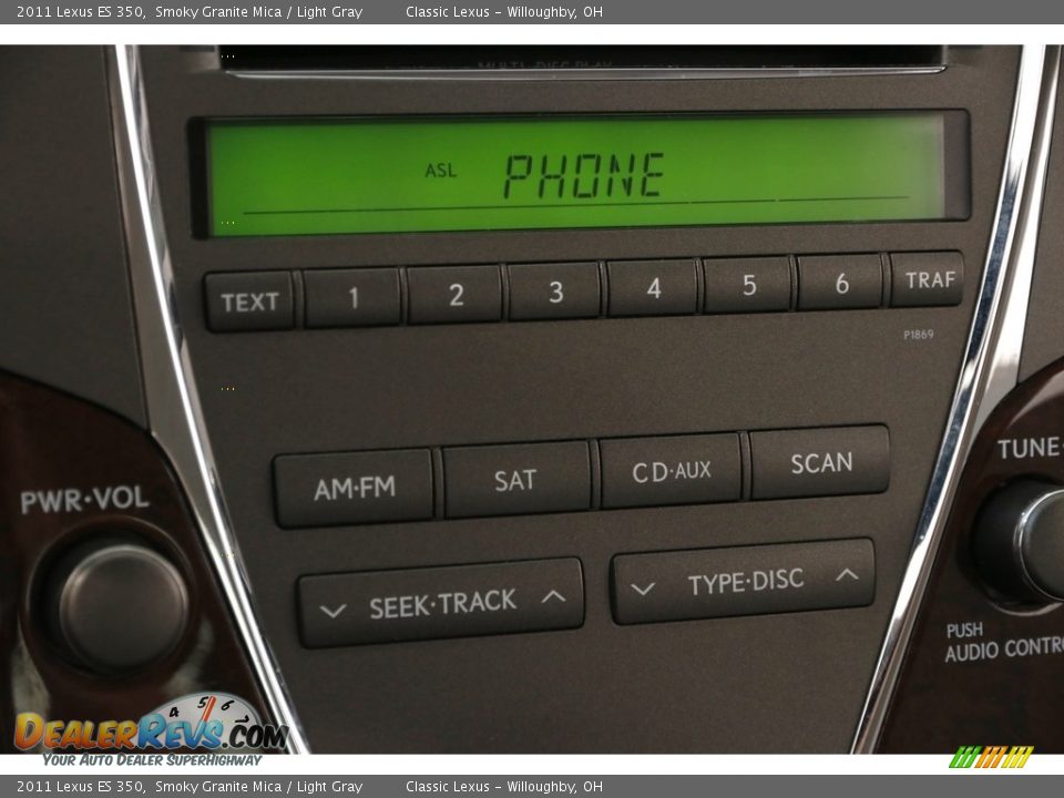 2011 Lexus ES 350 Smoky Granite Mica / Light Gray Photo #10