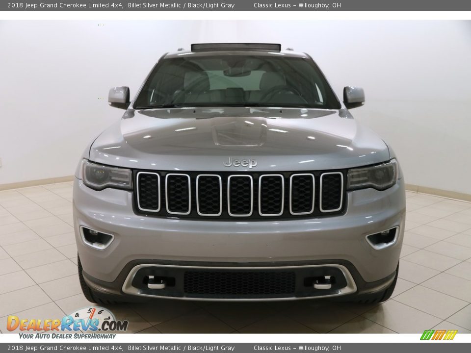 2018 Jeep Grand Cherokee Limited 4x4 Billet Silver Metallic / Black/Light Gray Photo #2