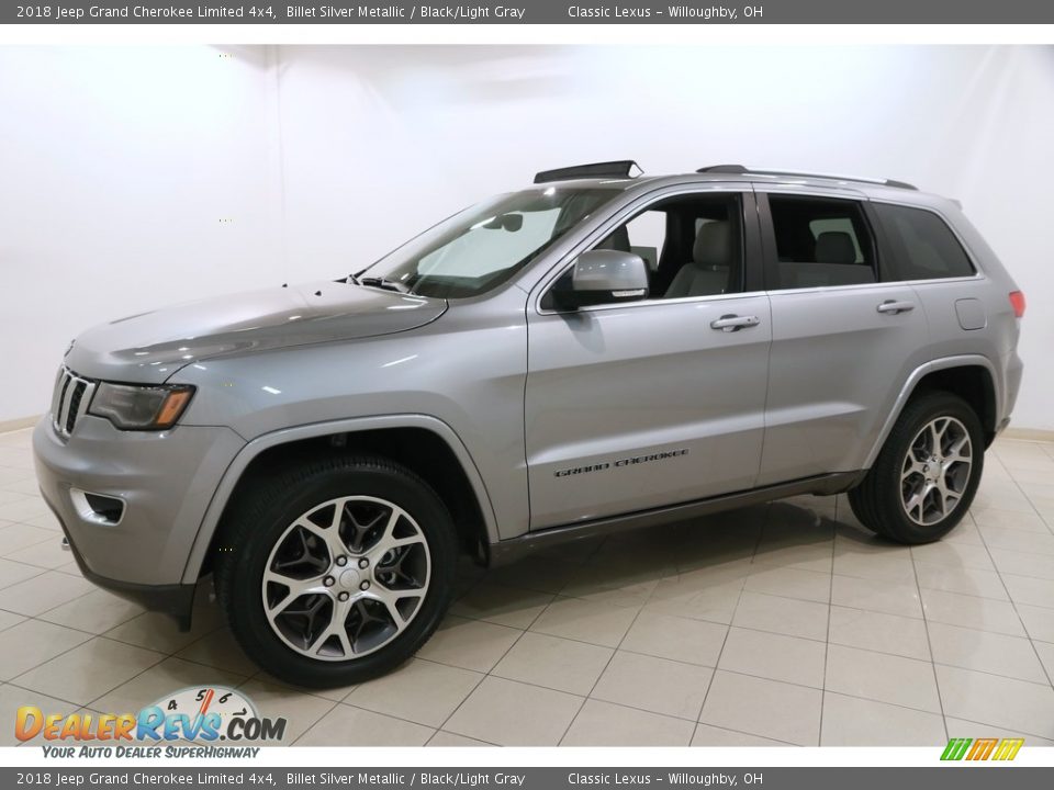 2018 Jeep Grand Cherokee Limited 4x4 Billet Silver Metallic / Black/Light Gray Photo #3