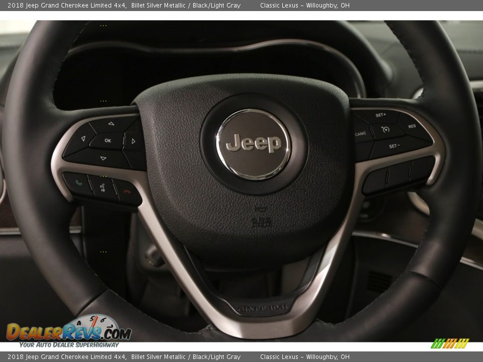 2018 Jeep Grand Cherokee Limited 4x4 Billet Silver Metallic / Black/Light Gray Photo #10