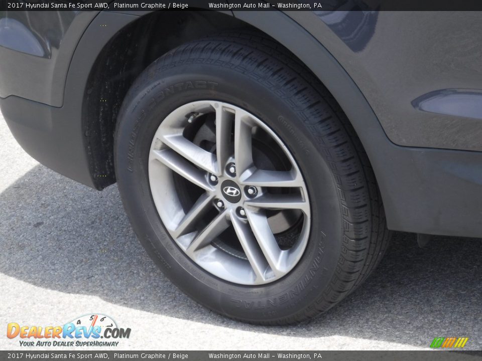 2017 Hyundai Santa Fe Sport AWD Platinum Graphite / Beige Photo #3