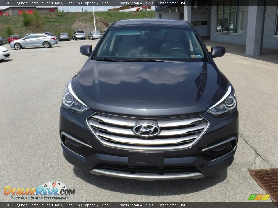 2017 Hyundai Santa Fe Sport AWD Platinum Graphite / Beige Photo #4