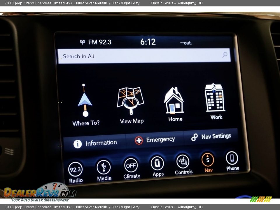 2018 Jeep Grand Cherokee Limited 4x4 Billet Silver Metallic / Black/Light Gray Photo #14