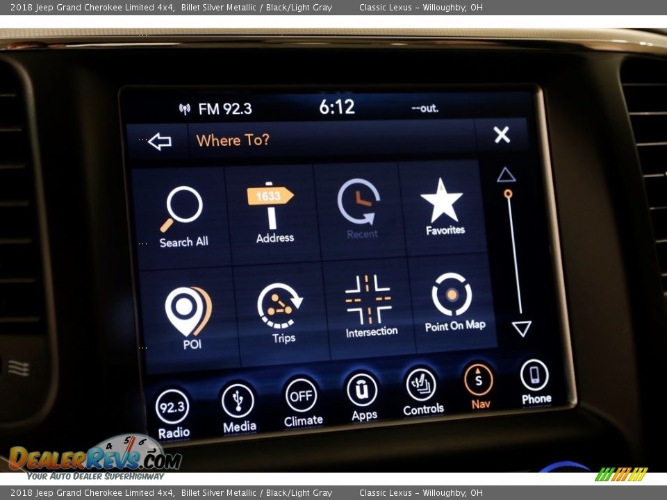 2018 Jeep Grand Cherokee Limited 4x4 Billet Silver Metallic / Black/Light Gray Photo #15