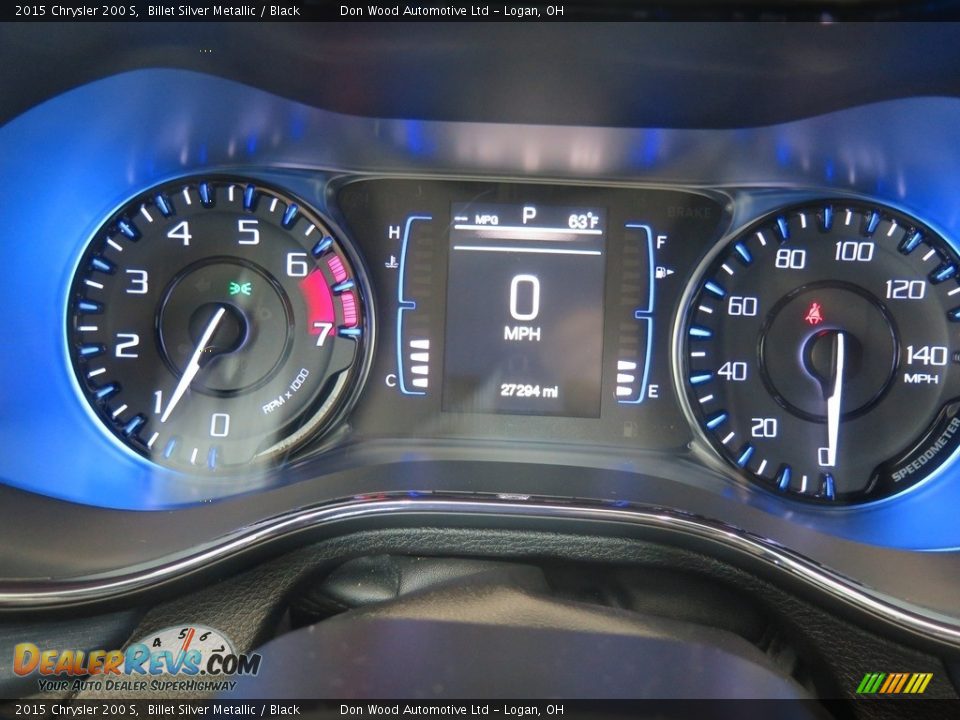 2015 Chrysler 200 S Billet Silver Metallic / Black Photo #15