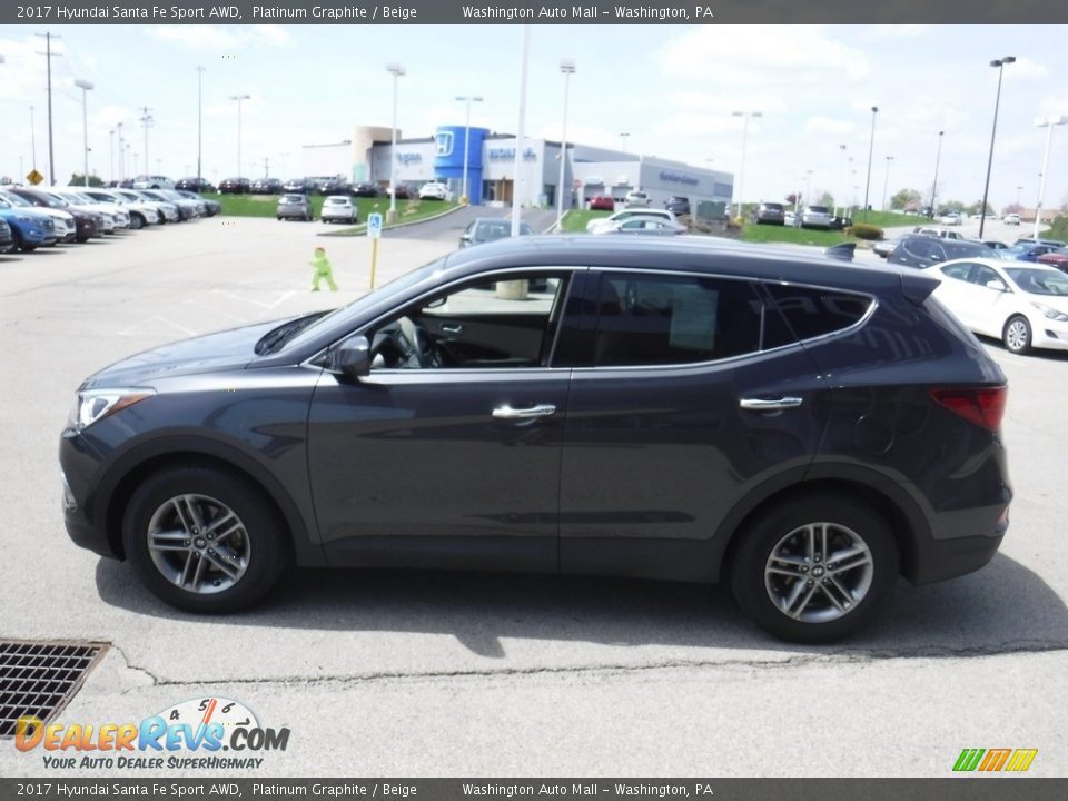 2017 Hyundai Santa Fe Sport AWD Platinum Graphite / Beige Photo #6