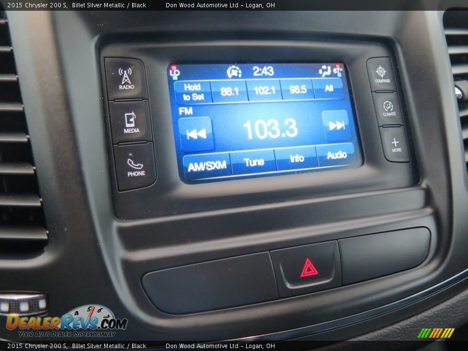 2015 Chrysler 200 S Billet Silver Metallic / Black Photo #16