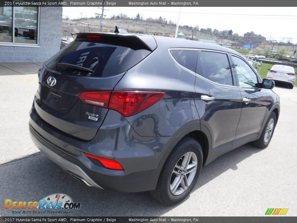 2017 Hyundai Santa Fe Sport AWD Platinum Graphite / Beige Photo #9