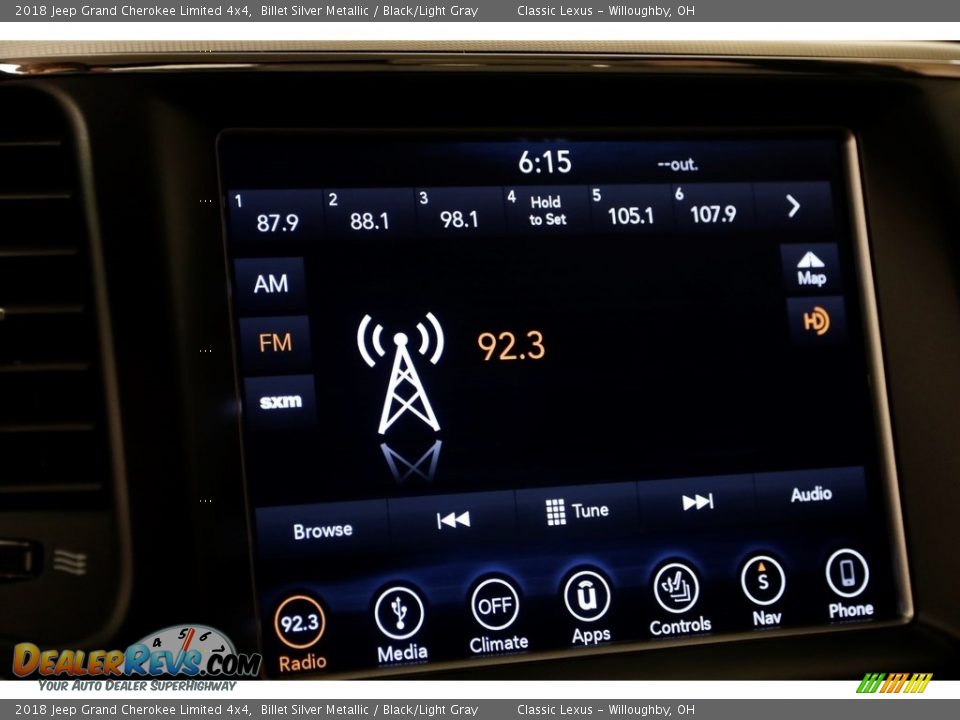 2018 Jeep Grand Cherokee Limited 4x4 Billet Silver Metallic / Black/Light Gray Photo #21