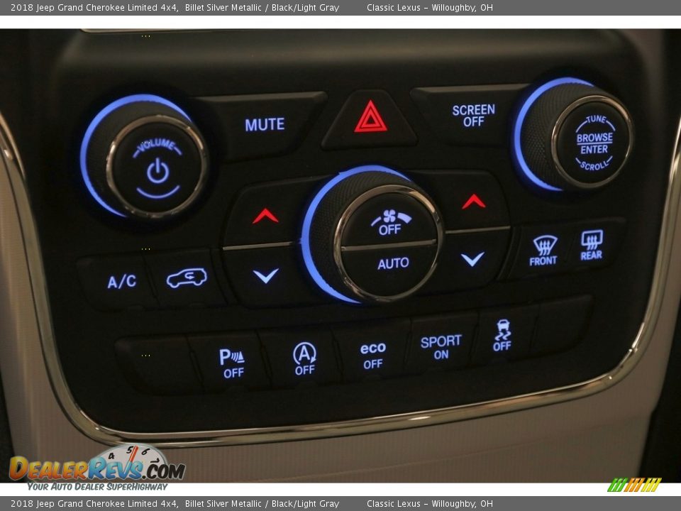 2018 Jeep Grand Cherokee Limited 4x4 Billet Silver Metallic / Black/Light Gray Photo #22