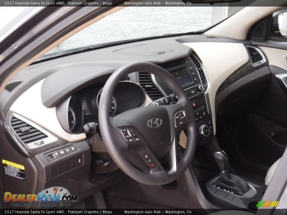 2017 Hyundai Santa Fe Sport AWD Platinum Graphite / Beige Photo #11