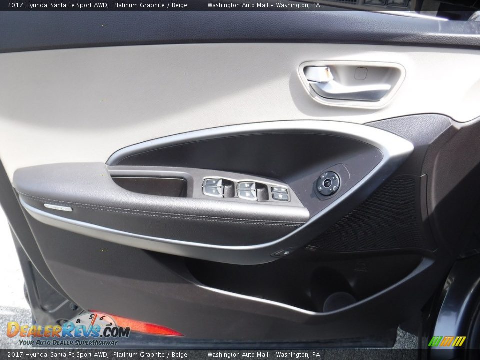 2017 Hyundai Santa Fe Sport AWD Platinum Graphite / Beige Photo #13