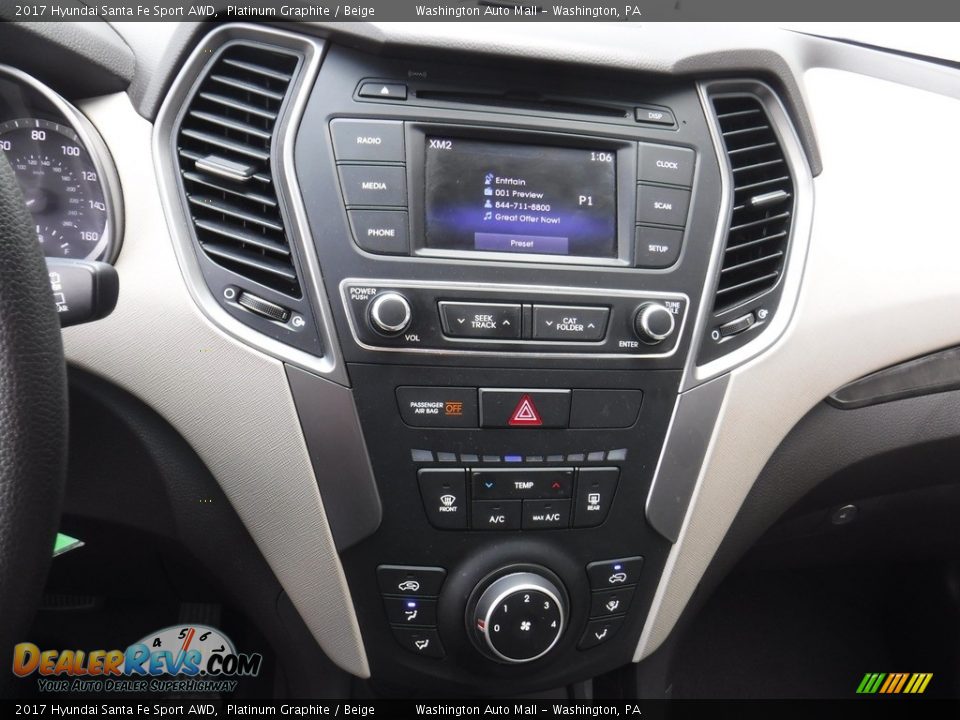 2017 Hyundai Santa Fe Sport AWD Platinum Graphite / Beige Photo #15