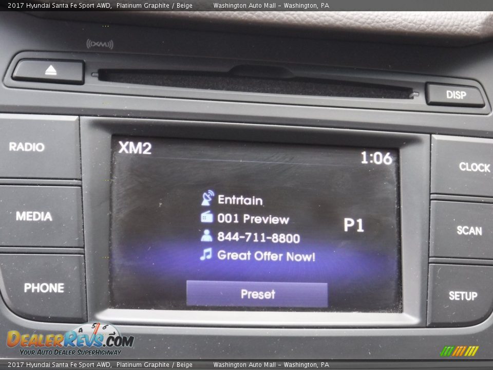 2017 Hyundai Santa Fe Sport AWD Platinum Graphite / Beige Photo #16