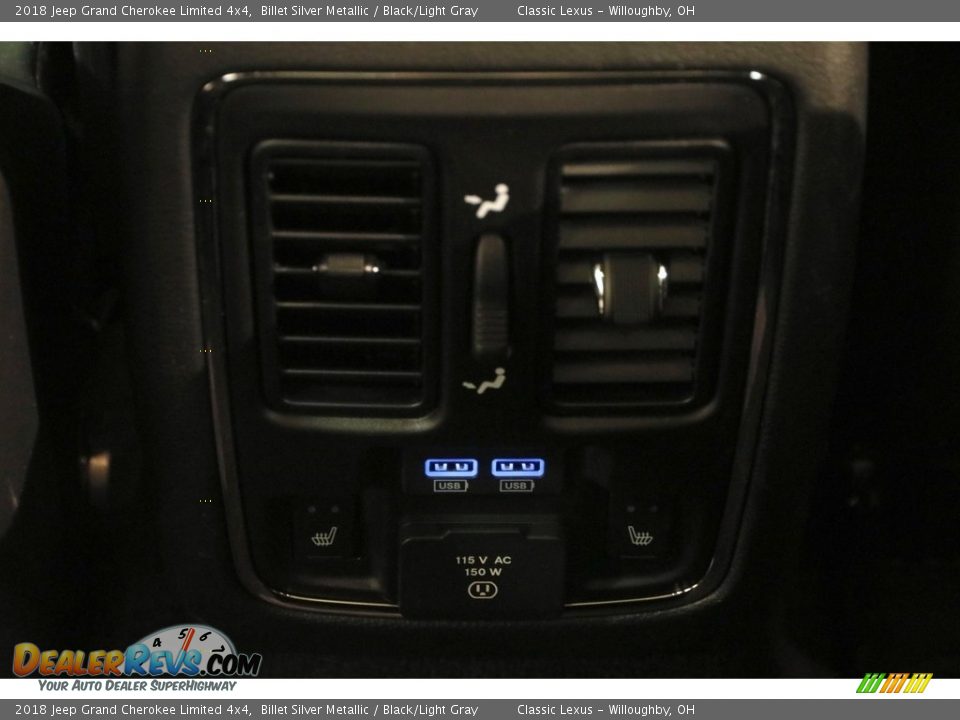 2018 Jeep Grand Cherokee Limited 4x4 Billet Silver Metallic / Black/Light Gray Photo #33