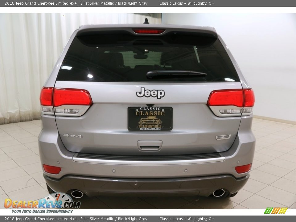 2018 Jeep Grand Cherokee Limited 4x4 Billet Silver Metallic / Black/Light Gray Photo #34