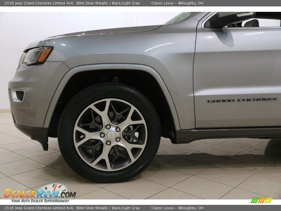 2018 Jeep Grand Cherokee Limited 4x4 Billet Silver Metallic / Black/Light Gray Photo #36