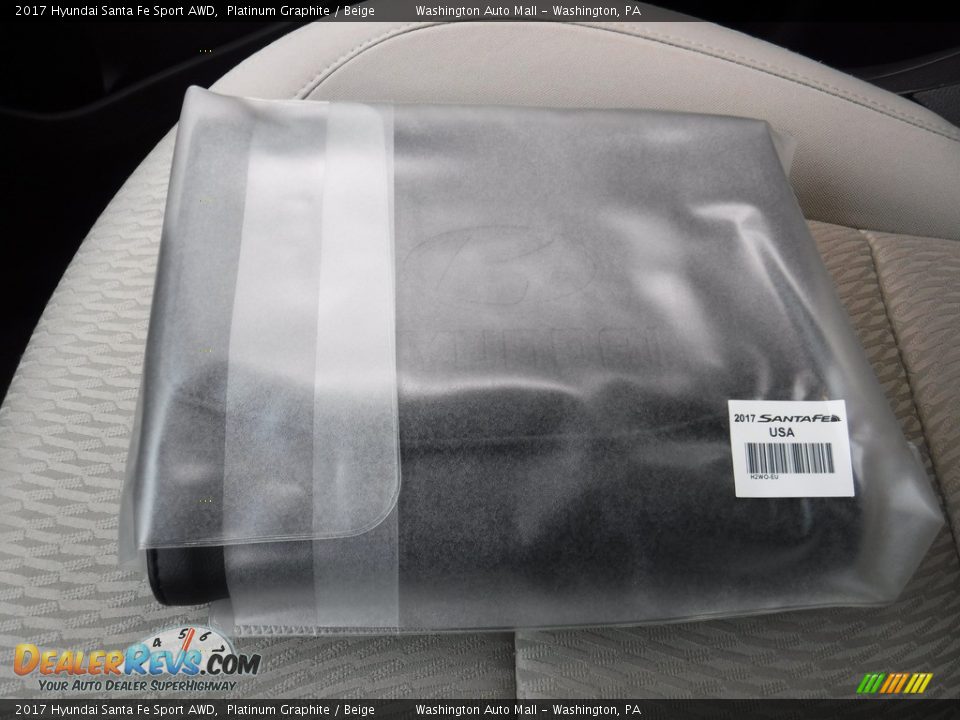 2017 Hyundai Santa Fe Sport AWD Platinum Graphite / Beige Photo #24