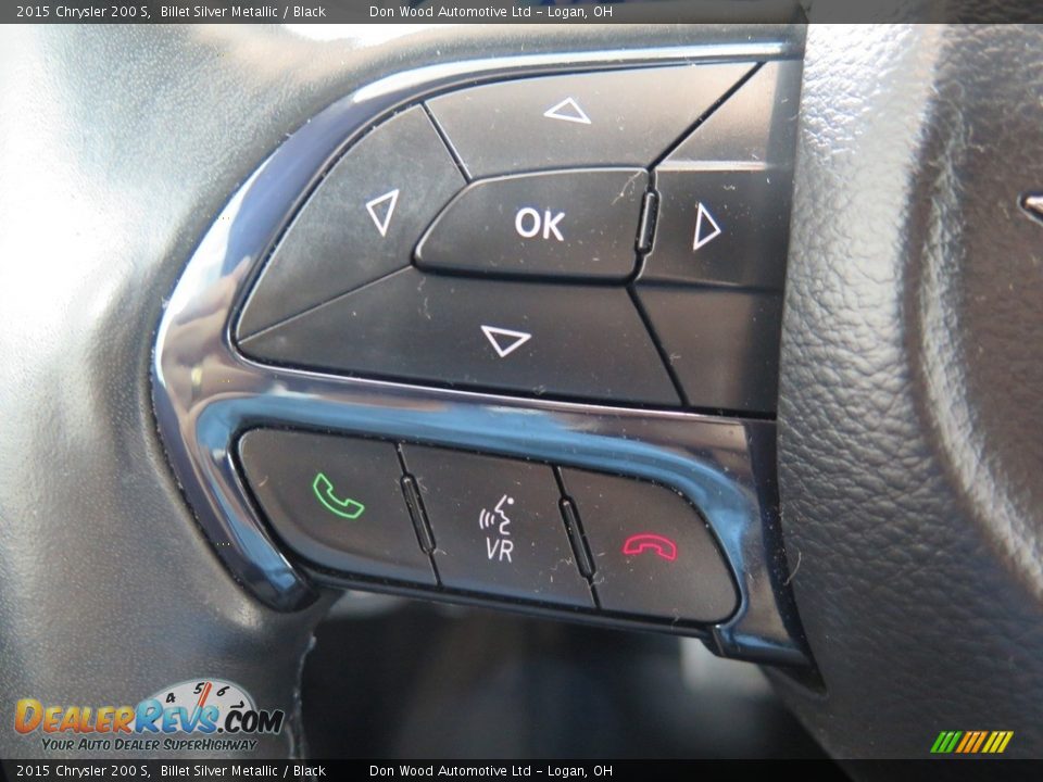 2015 Chrysler 200 S Billet Silver Metallic / Black Photo #34