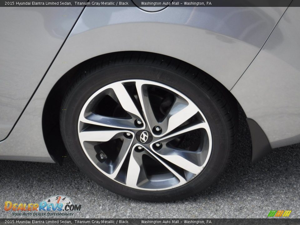 2015 Hyundai Elantra Limited Sedan Titanium Gray Metallic / Black Photo #6
