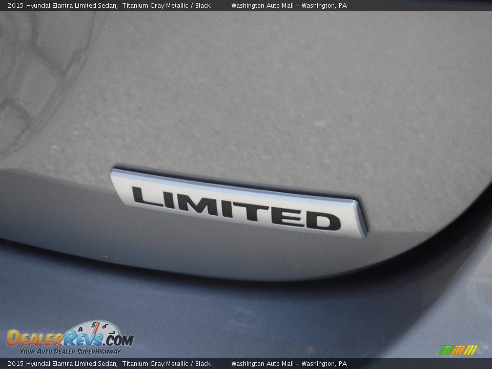2015 Hyundai Elantra Limited Sedan Titanium Gray Metallic / Black Photo #9