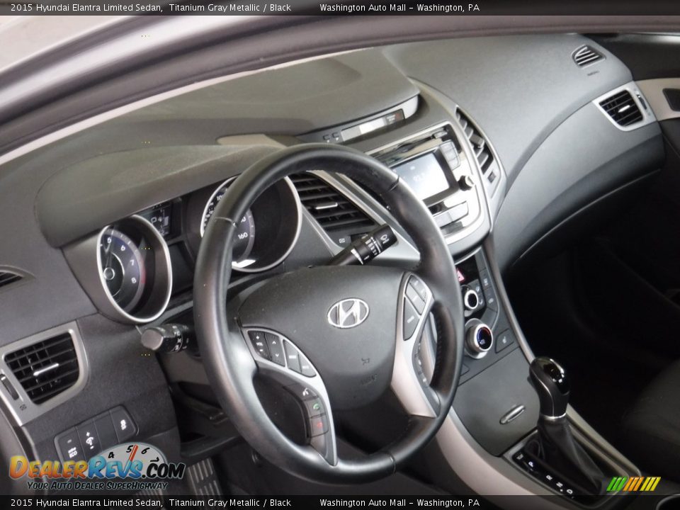 2015 Hyundai Elantra Limited Sedan Titanium Gray Metallic / Black Photo #10