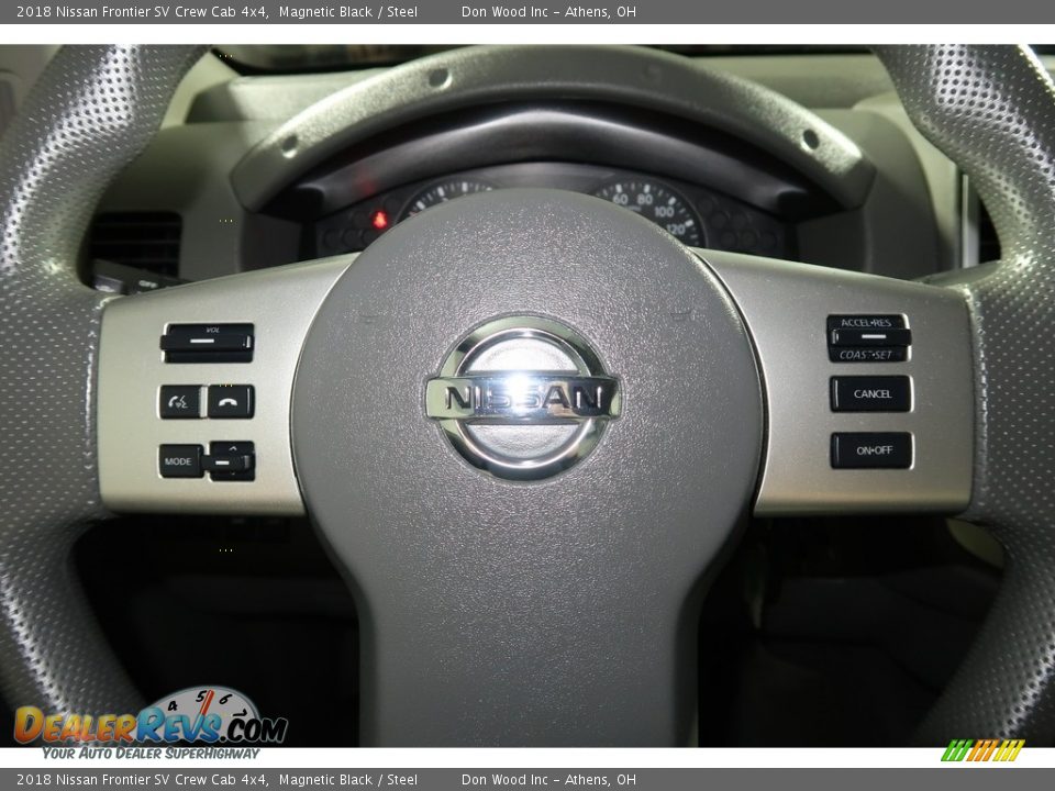 2018 Nissan Frontier SV Crew Cab 4x4 Magnetic Black / Steel Photo #15