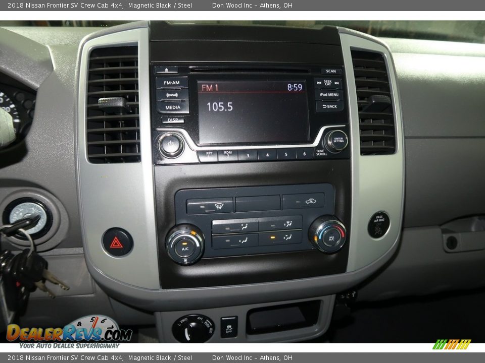 2018 Nissan Frontier SV Crew Cab 4x4 Magnetic Black / Steel Photo #17