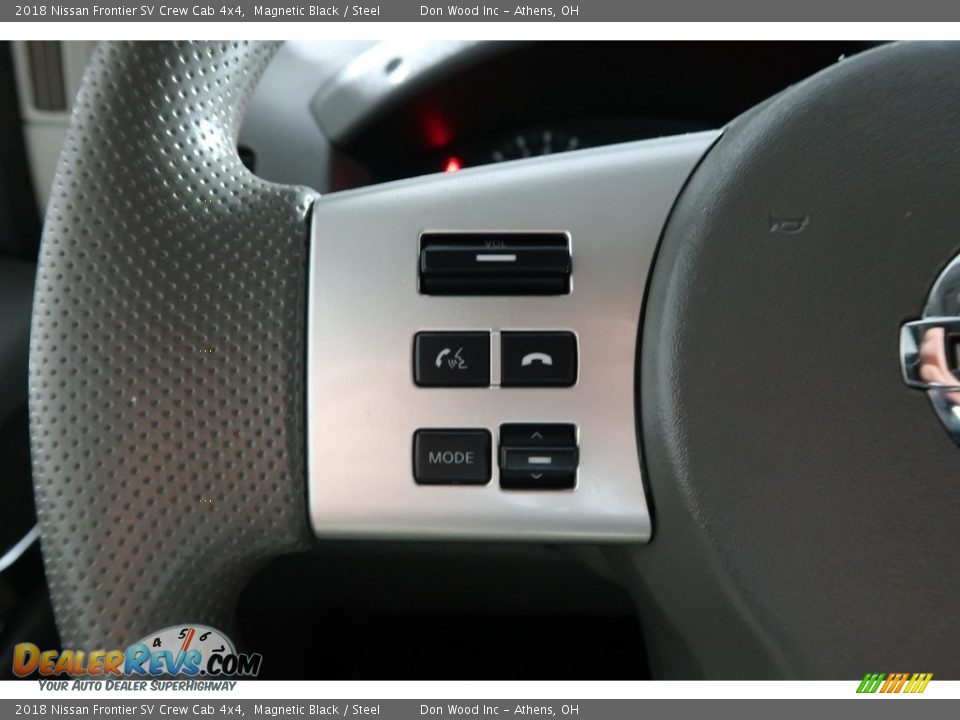 2018 Nissan Frontier SV Crew Cab 4x4 Magnetic Black / Steel Photo #27