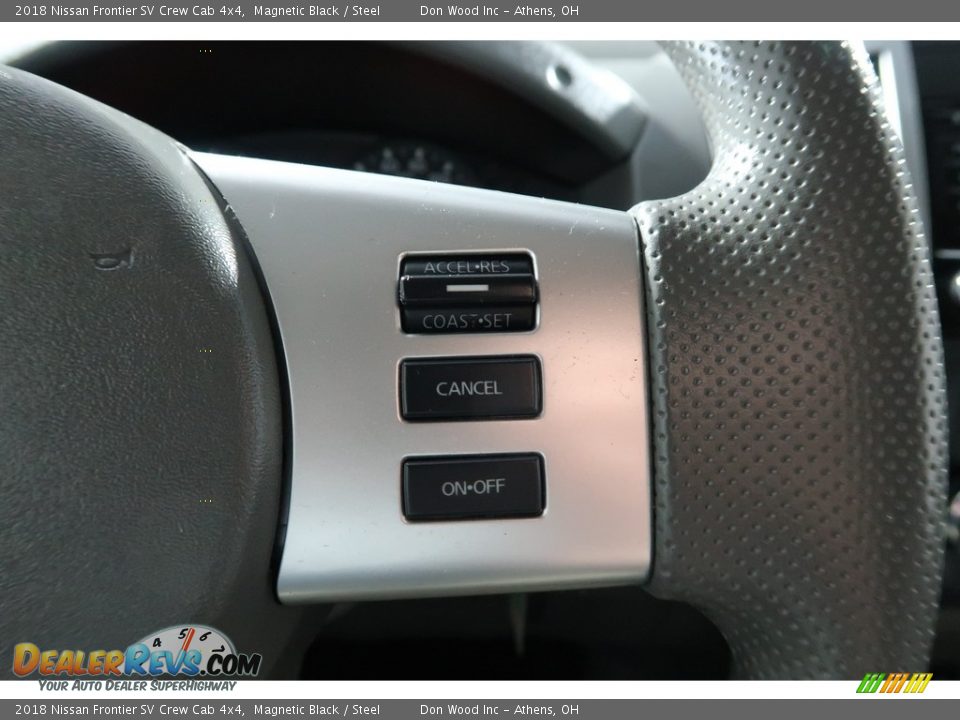 2018 Nissan Frontier SV Crew Cab 4x4 Magnetic Black / Steel Photo #28