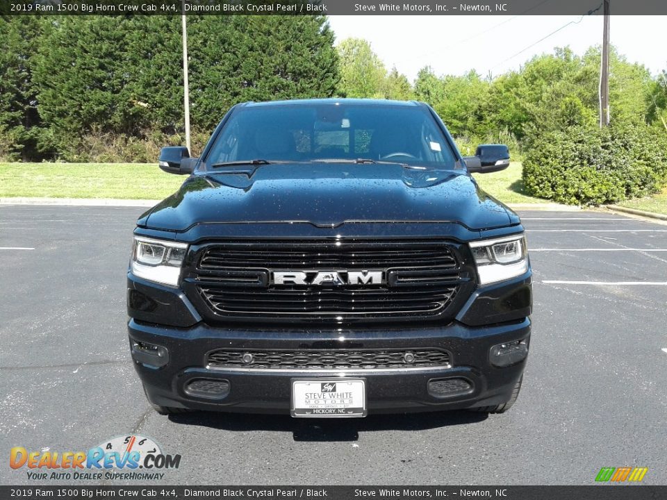 2019 Ram 1500 Big Horn Crew Cab 4x4 Diamond Black Crystal Pearl / Black Photo #3