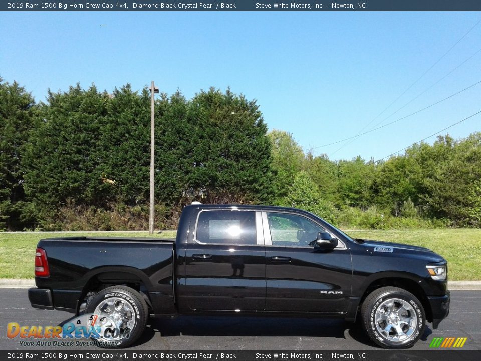 Diamond Black Crystal Pearl 2019 Ram 1500 Big Horn Crew Cab 4x4 Photo #5