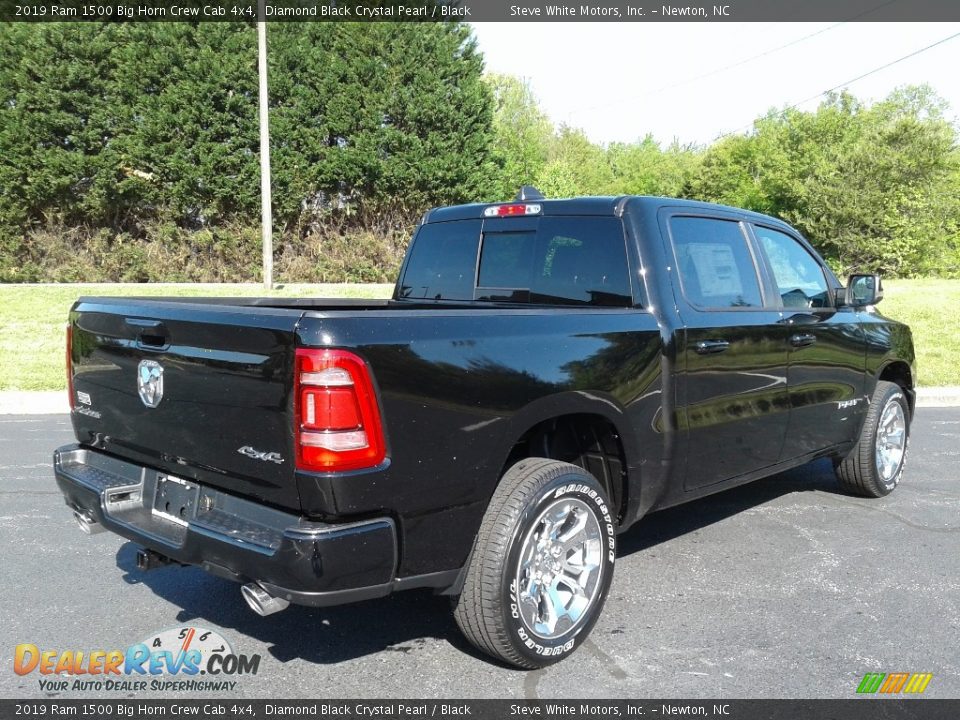 2019 Ram 1500 Big Horn Crew Cab 4x4 Diamond Black Crystal Pearl / Black Photo #6