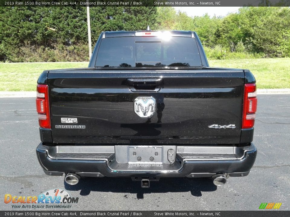 2019 Ram 1500 Big Horn Crew Cab 4x4 Diamond Black Crystal Pearl / Black Photo #7
