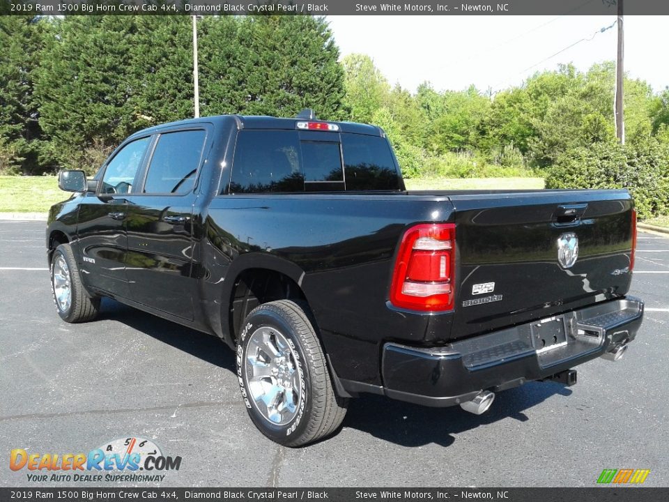 2019 Ram 1500 Big Horn Crew Cab 4x4 Diamond Black Crystal Pearl / Black Photo #9