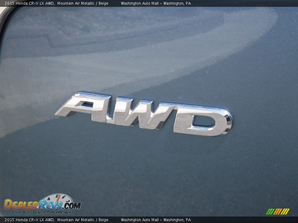 2015 Honda CR-V LX AWD Mountain Air Metallic / Beige Photo #10