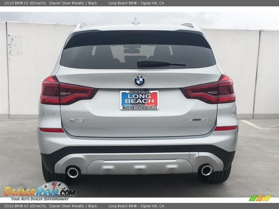 2019 BMW X3 sDrive30i Glacier Silver Metallic / Black Photo #4