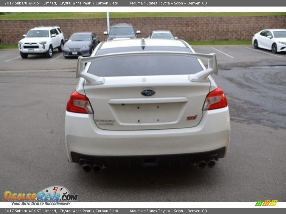 2017 Subaru WRX STI Limited Crystal White Pearl / Carbon Black Photo #6