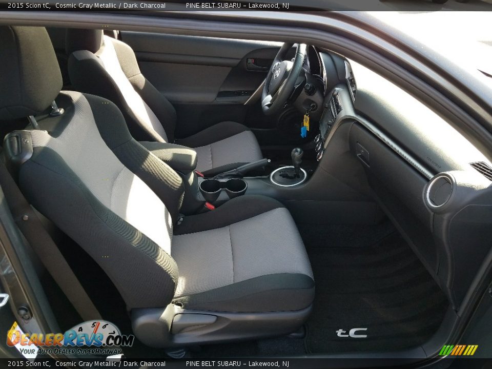 2015 Scion tC Cosmic Gray Metallic / Dark Charcoal Photo #12