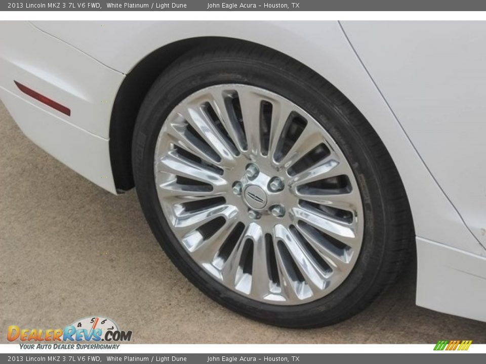 2013 Lincoln MKZ 3.7L V6 FWD White Platinum / Light Dune Photo #12