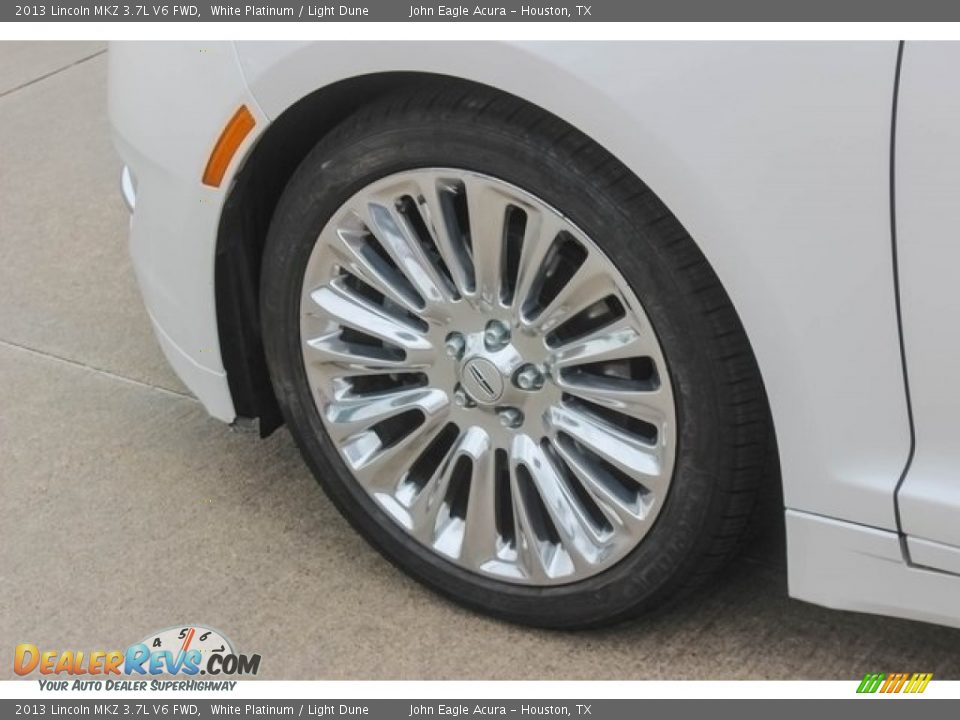 2013 Lincoln MKZ 3.7L V6 FWD White Platinum / Light Dune Photo #13