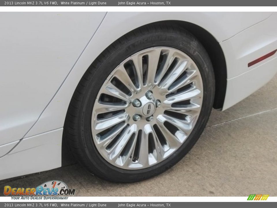 2013 Lincoln MKZ 3.7L V6 FWD White Platinum / Light Dune Photo #14